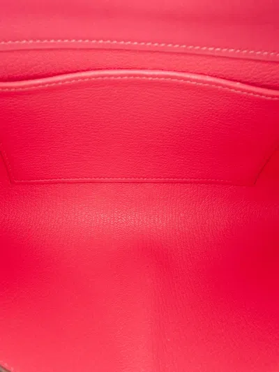 Pre-owned Hermes 2014 Tadelakt Medor 23 Clutch Bag In Pink