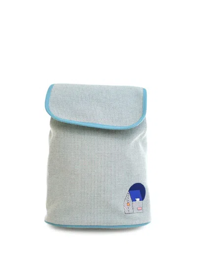 Pre-owned Hermes 2015-2025 Canvas Les Cabanes Backpack In Blue