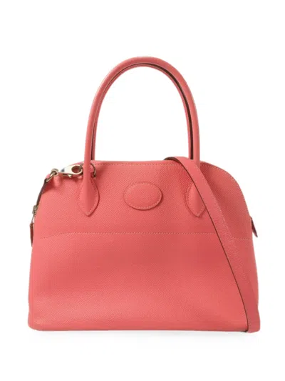 Pre-owned Hermes 2015 27 Bolide Two-way Tote Bag In Pink