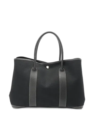 Pre-owned Hermes 2015 Garden Party Pm Tote Bag In Black