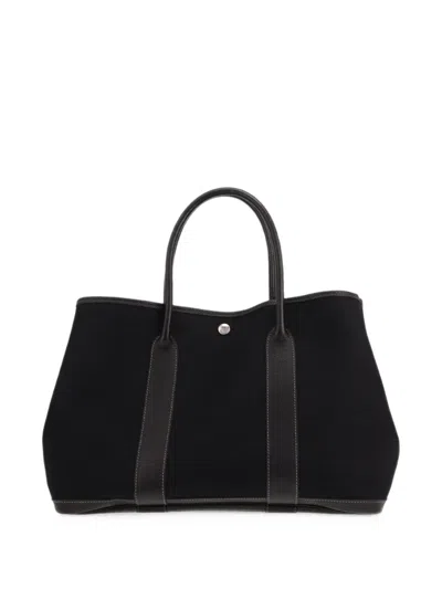 Hermes 2015 Garden Party Tote Bag In Black