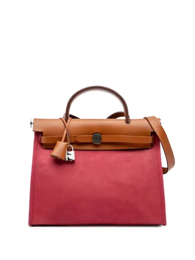 Pre-owned Hermes 2015 Toile Herbag Zip 31 Satchel