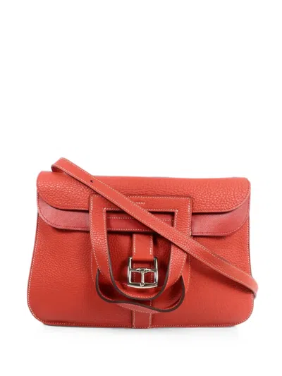 Hermes 2016 3 Halzan Buckle Tote Bag In Red