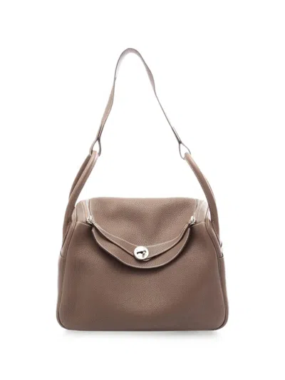 Pre-owned Hermes 2016 30 Lindy Shoulder Bag In ブラウン