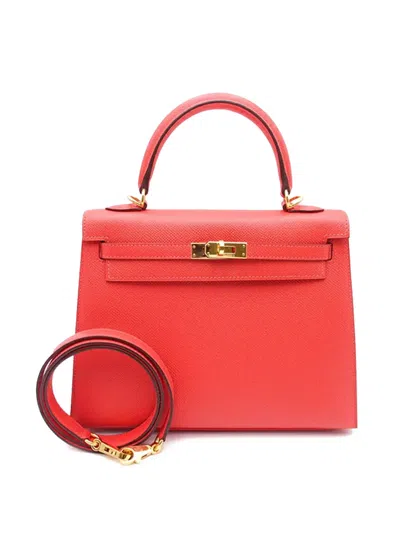 Pre-owned Hermes 2016 Epsom Kelly Ii Sellier 25 Satchel