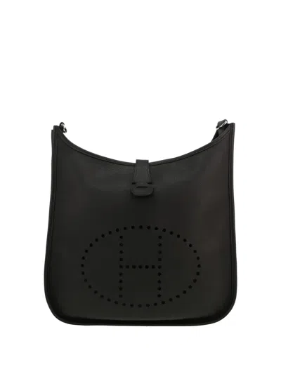 Pre-owned Hermes 2016 Evelyne 3 Shoulder Bag In Black