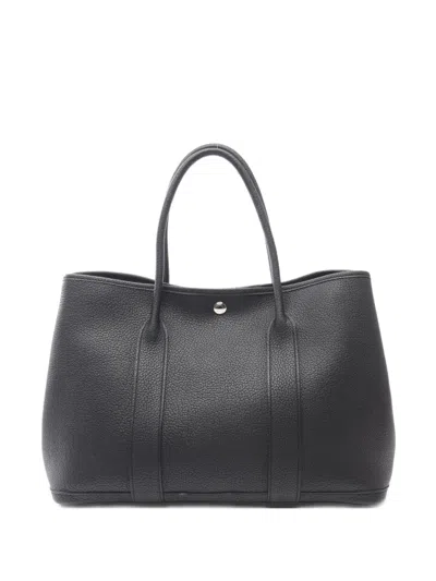 Pre-owned Hermes 2016 Garden Party Pm Handbag In Black