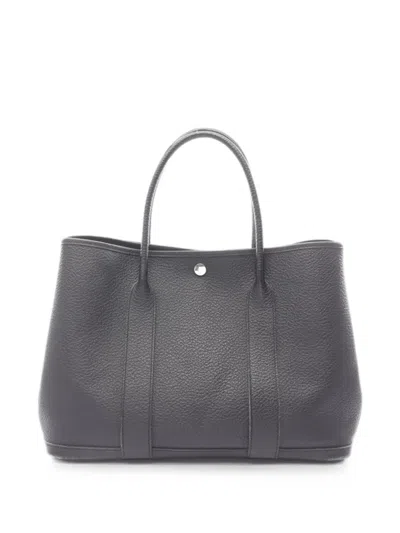 Pre-owned Hermes 2016 Garden Party Pm Tote Bag In Grey