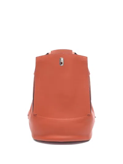 Pre-owned Hermes 2016 Gr24 Evergrain Backpack In Orange