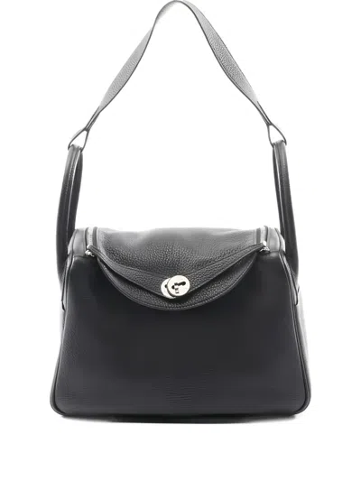 Pre-owned Hermes 2016 Lindy 30 Shoulder Bag In Black