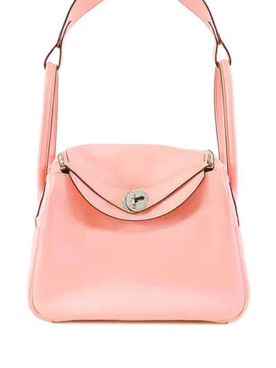 Pre-owned Hermes 2016 Swift Lindy 26 Satchel In Pink