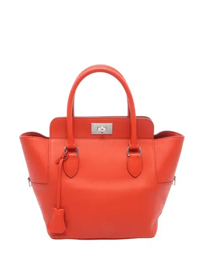 Pre-owned Hermes 2016 Swift Toolbox 20 Satchel In Red