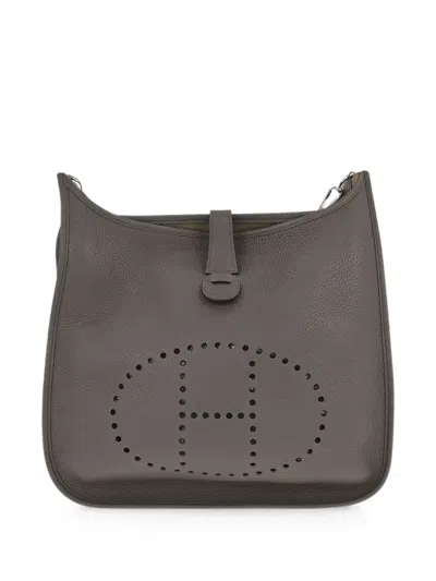 Hermes 2016 Taurillon Clemence Evelyne 3 Shoulder Bag In Gray