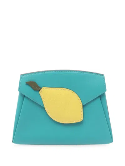 Pre-owned Hermes 2016 Tutti Frutti Clutch Bag In Blue