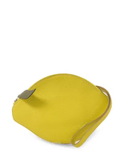 Pre-owned Hermes 2016 Tutti Frutti Clutch Bag In Yellow