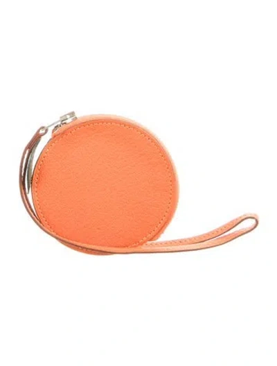 Pre-owned Hermes 2016 Wristlet In Orange