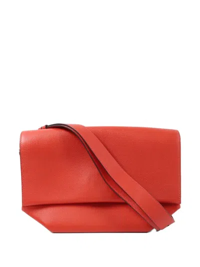 Pre-owned Hermes 2017 28 Opli Cross Body Bag In Red