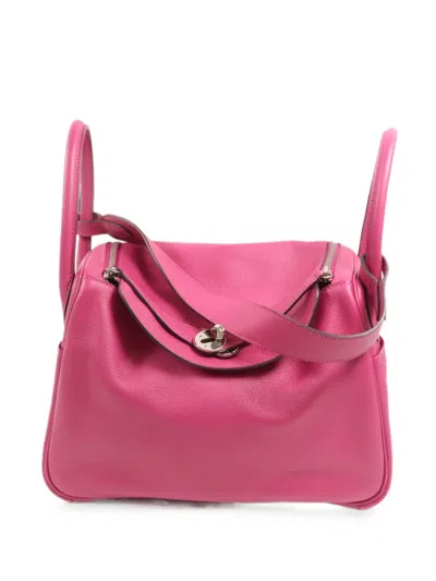 Pre-owned Hermes 2017 30 Lindy Tote Bag In Pink