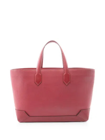 Pre-owned Hermes 2017 30 Maxibox Cabas Shoulder Bag In Red