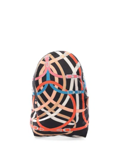 Pre-owned Hermes 2017 Airsilk Cavalcadour Backpack In Black