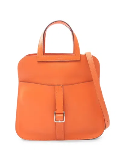Pre-owned Hermes 2017 Arzan Mini Tote Bag In Orange