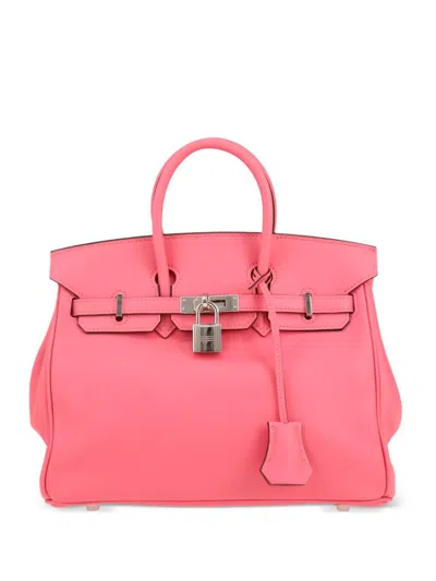 Pre-owned Hermes 2017 Birkin 25 Handbag In Pink