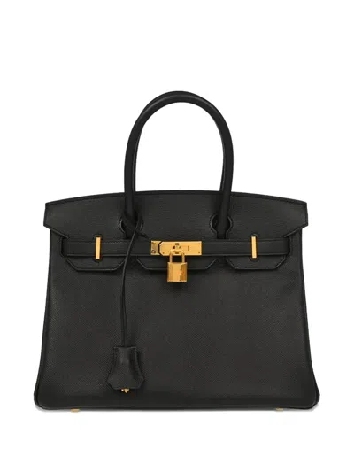 Pre-owned Hermes 2017 Birkin 30 Epsom-leather Handbag In Black