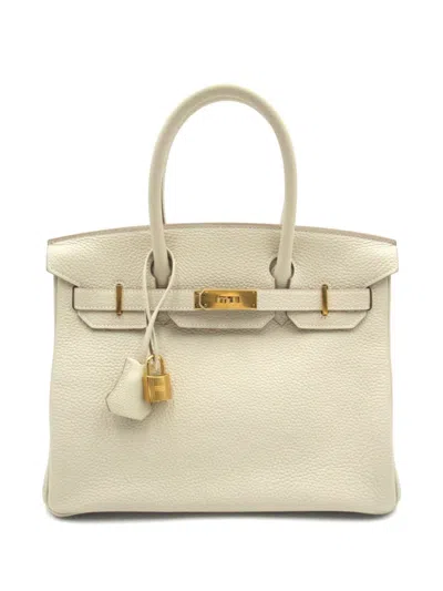 Pre-owned Hermes 2017 Birkin 30 Handbag In Neutrals