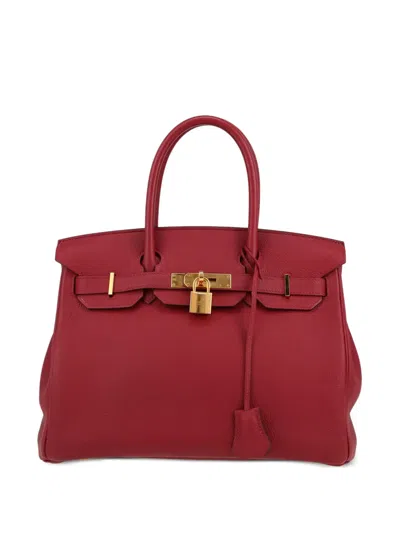 Pre-owned Hermes 2017 Birkin 30 Handbag In Red