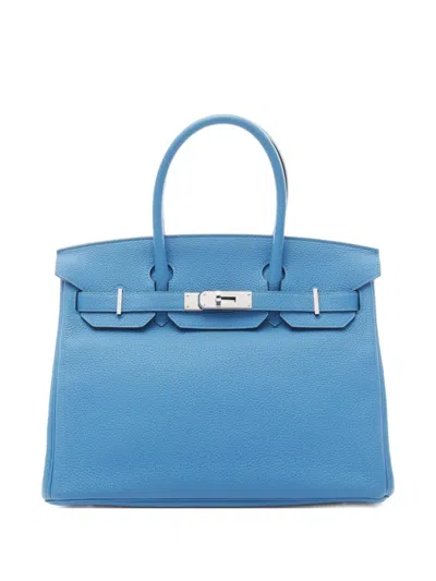 Pre-owned Hermes 2017 Birkin 30 Togo-leather Handbag In Brown