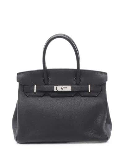 Pre-owned Hermes 2017 Birkin 30 Tote Bag In Black