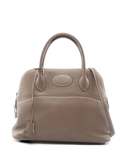 Pre-owned Hermes 2017 Bolide 31 Tote Bag In Neutral