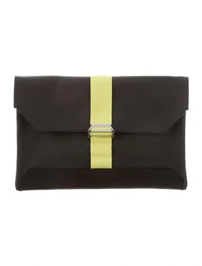 Pre-owned Hermes 2017 Cityslide Clutch In Black