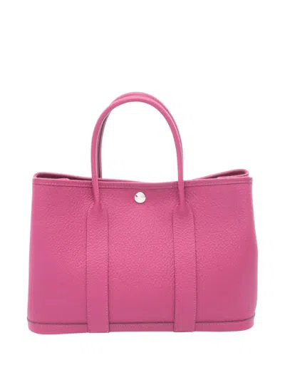 Pre-owned Hermes 2017 Country Garden Party 30 Tote Bag In Pink