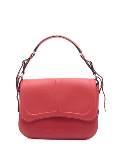 Pre-owned Hermes 2017 Epsom And Swift Harnais Shoulder Bag In Red