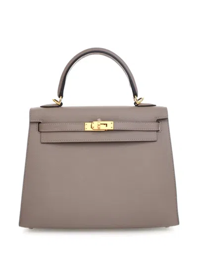 Pre-owned Hermes 2017 Epsom Kelly Ii Sellier 25 Satchel