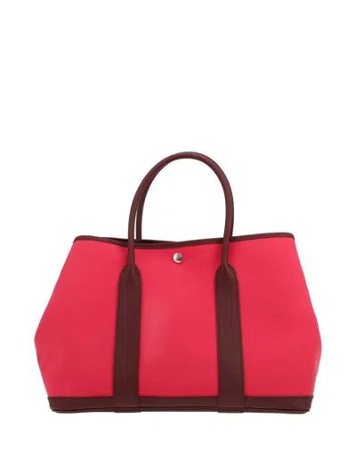 Pre-owned Hermes 2017 Garden Party 36 Tote Bag In Red
