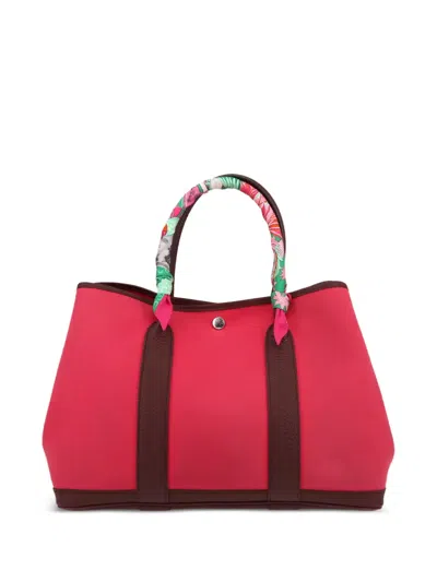 Pre-owned Hermes 2017 Garden Party Handbag In Pink