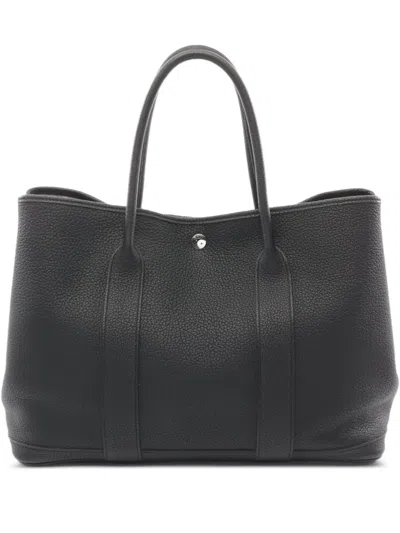 Pre-owned Hermes 2017 Garden Party Pm Tote Bag In Black