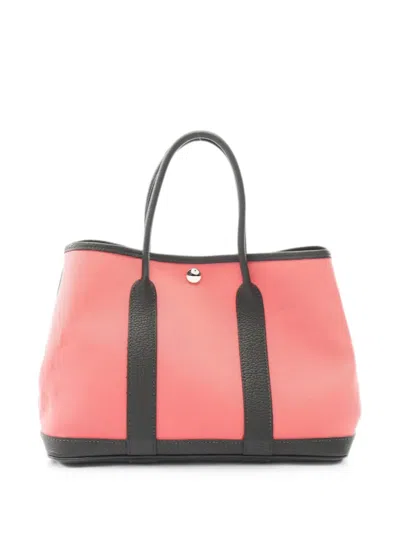 Pre-owned Hermes 2017 Garden Party Tpm Tote Bag In Pink