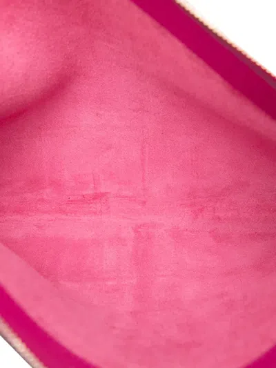Pre-owned Hermes 2017 Large Togo Bazar Pouch Clutch Bag In Pink