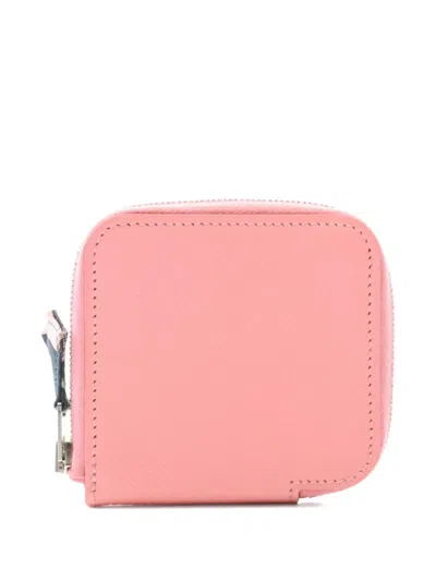 Pre-owned Hermes 2017 Mini Azap Zip Purse In Pink