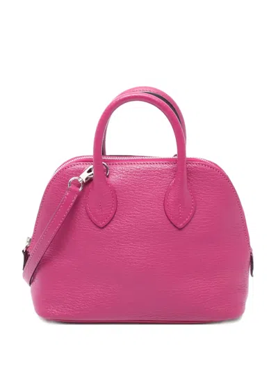 Pre-owned Hermes 2017 Mini Bolide 1923 Handbag In Pink