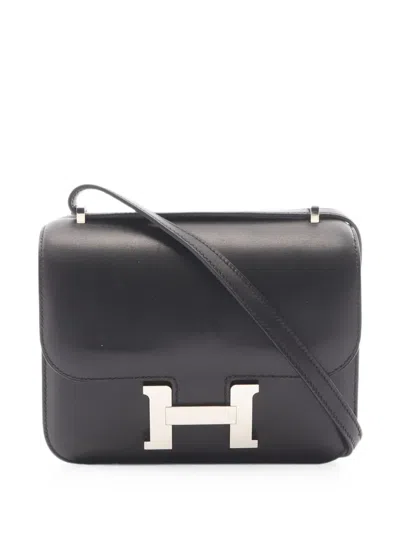 Pre-owned Hermes 2017 Mini Constance 3 Cross Body Bag In Black
