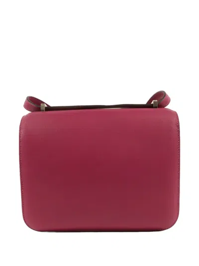 Pre-owned Hermes 2017 Mini Constance Cross Body Bag In Pink