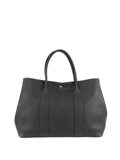 Pre-owned Hermes 2017 Negonda Garden Party 36 Tote Bag In Black