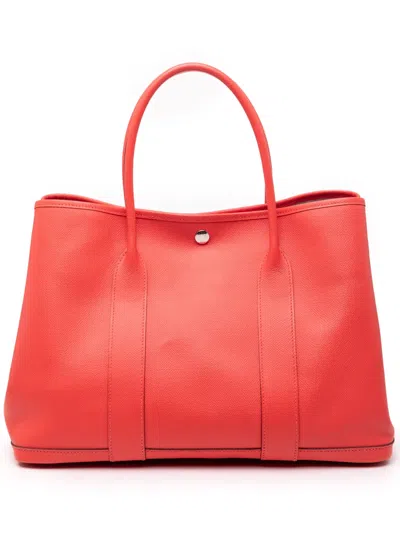 Pre-owned Hermes 2017 Negonda Garden Party 36 Tote Bag In Pink