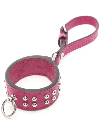 Pre-owned Hermes 2017 Porte-cles Corridian Keyring In Pink