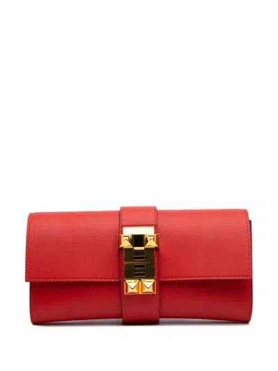 Pre-owned Hermes 2017 Tadelakt Medor 23 Clutch Bag