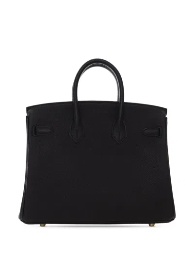 Pre-owned Hermes 2017 Togo Birkin Retourne 25 Handbag In Black